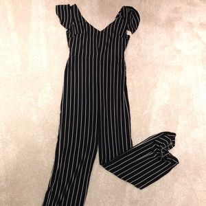 Stripped one piece jumpsuit